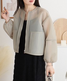 Anna Nicola（アンナニコラ）の「Anna Nicola シアーダンボール ショート丈 ボリュームブルゾン（ブルゾン）」