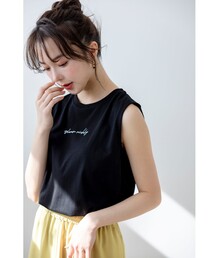 ANY SIS | 【洗える】ノースリーブロゴ Tシャツ(Tシャツ/カットソー)