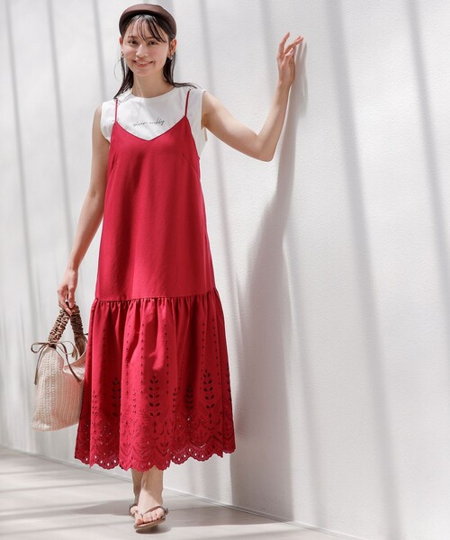 ANY SIS（エニィスィス）の「【洗える】ノースリーブロゴ Tシャツ（Tシャツ/カットソー・レディース・ブラック系/ホワイト系・2）」の3枚目の写真