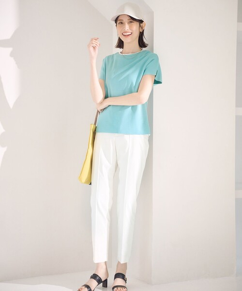 ANY SIS（エニィスィス）の「【洗える】ノースリーブロゴ Tシャツ（Tシャツ/カットソー・レディース・ブラック系/ホワイト系・2）」の6枚目の写真