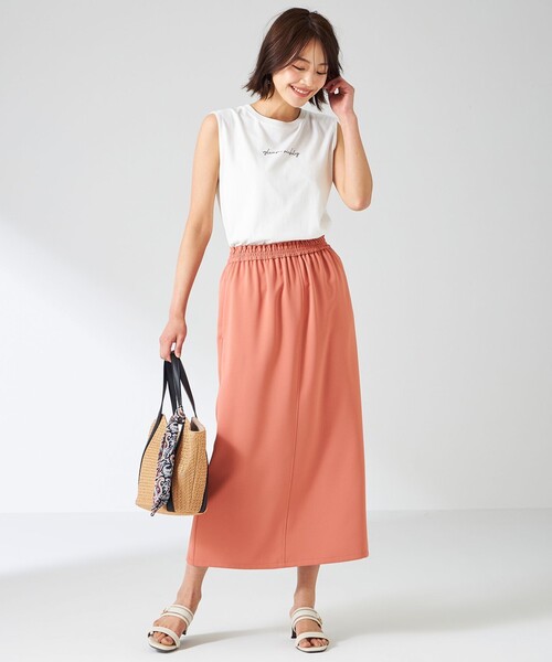 ANY SIS（エニィスィス）の「【洗える】ノースリーブロゴ Tシャツ（Tシャツ/カットソー・レディース・ブラック系/ホワイト系・2）」の15枚目の写真