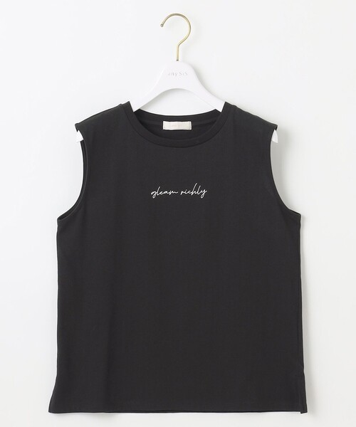 ANY SIS（エニィスィス）の「【洗える】ノースリーブロゴ Tシャツ（Tシャツ/カットソー・レディース・ブラック系/ホワイト系・2）」の5枚目の写真