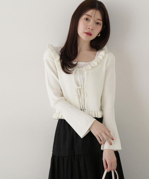 EDIT COLOGNE - 【新品タグ付】EDIT COLOGNE♡ローゲージゆるカーディガン EDIT COLOGNE》ルーズカーディガン | PROPORTION BODY DRESSING