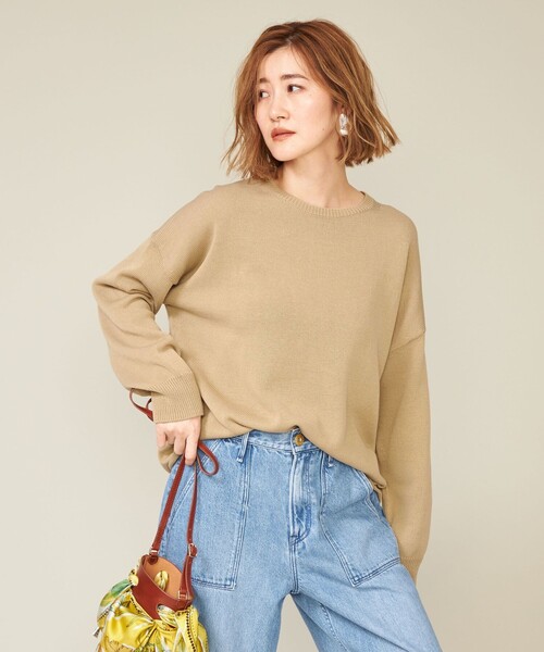 conte（コンテ）の「＜conte＞スキッパー プルオーバーニット