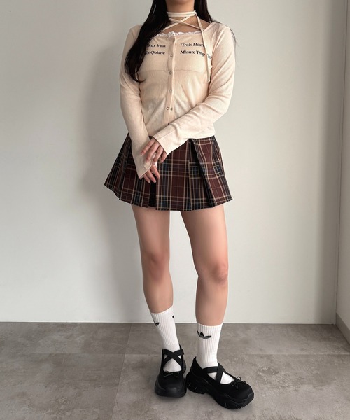 apres jour mignon（アプレジュールミニョン）の「リボンカットソー【ZOZOTOWN限定アイテム 】（Tシャツ/カットソー・レディース・グレー/アイボリー/ブラック/ブラック系その他・X-LARGE/フリー）」の6枚目の写真