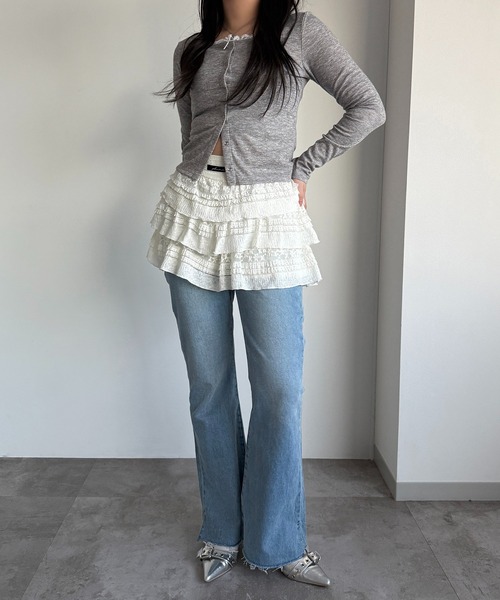 apres jour mignon（アプレジュールミニョン）の「リボンカットソー【ZOZOTOWN限定アイテム 】（Tシャツ/カットソー・レディース・グレー/アイボリー/ブラック/ブラック系その他・X-LARGE/フリー）」の12枚目の写真