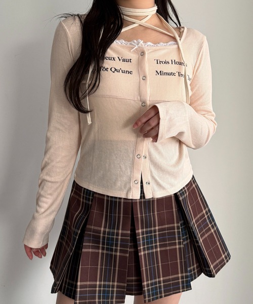 apres jour mignon（アプレジュールミニョン）の「リボンカットソー【ZOZOTOWN限定アイテム 】（Tシャツ/カットソー・レディース・グレー/アイボリー/ブラック/ブラック系その他・X-LARGE/フリー）」の14枚目の写真