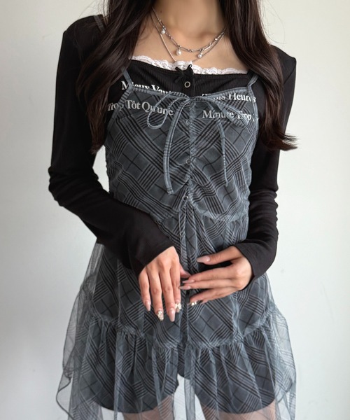 apres jour mignon（アプレジュールミニョン）の「リボンカットソー【ZOZOTOWN限定アイテム 】（Tシャツ/カットソー・レディース・グレー/アイボリー/ブラック/ブラック系その他・X-LARGE/フリー）」の21枚目の写真