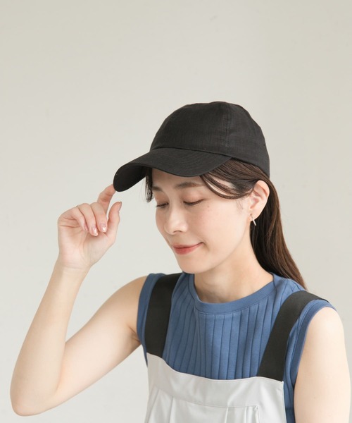 フレンチリネン キャップ ORIHARA STYLE 栃尾織・コットンリネンキャップ - 【メンズ