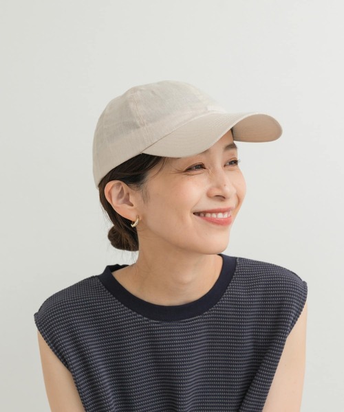 URBAN RESEARCH DOORS(アーバンリサーチドアーズ)の「リネンキャップ(キャップ・レディース・ブラック/グレー系その他/ナチュラル/チャコールグレー・ONE)」の6枚目の写真
