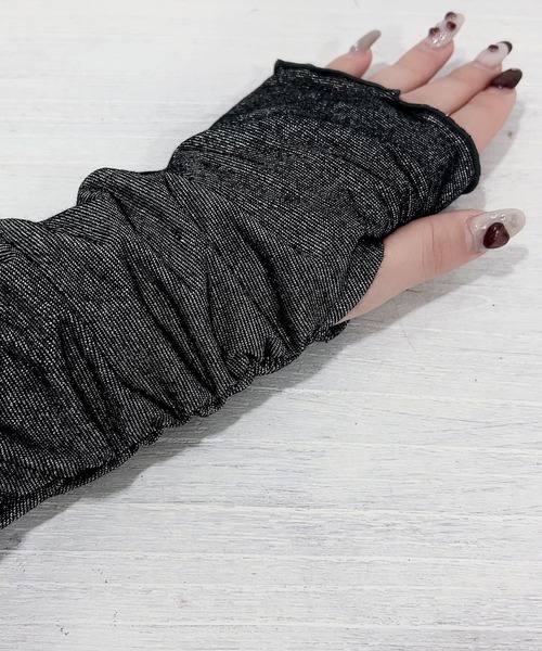 DearMyLoveRose（ディアマイラブローズ）の「ラメシアーオフショルカットトップス（Tシャツ/カットソー・レディース・ホワイト/ベビーピンク/ミント/ブルー/グレー/ブラック・MEDIUM/LARGE/LL/3L）」の7枚目の写真