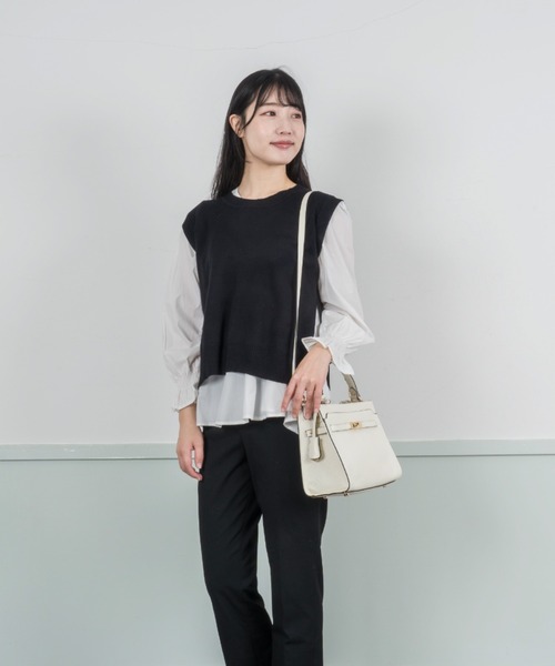 GIANNI NOTARO（ジャンニノターロ）の「【GIANNI NOTARO /ジャンニ ノターロ 】ハンドバッグ　ショルダーバッグ　本革（ショルダーバッグ・レディース・ベージュ/チャコールグレー/ブラウン/ブラック/アイボリー・FREE）」の13枚目の写真