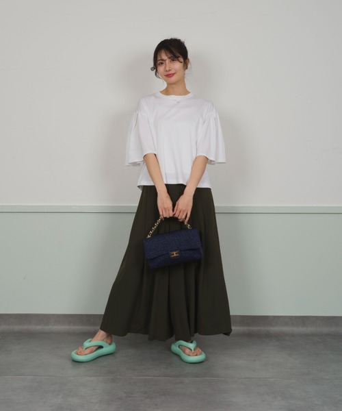 【Andrea Cardone】かごバッグ チェーン ショルダーバッグ ライフィア素材