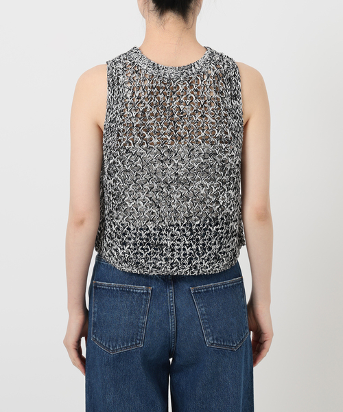 IENA（イエナ）の「メッシュアメスリプルオーバー（ニット/セーター・レディース・アイボリー/チャコールグレー・FREE）」の13枚目の写真