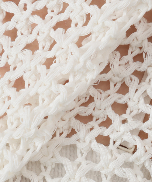 IENA（イエナ）の「メッシュアメスリプルオーバー（ニット/セーター・レディース・アイボリー/チャコールグレー・FREE）」の19枚目の写真