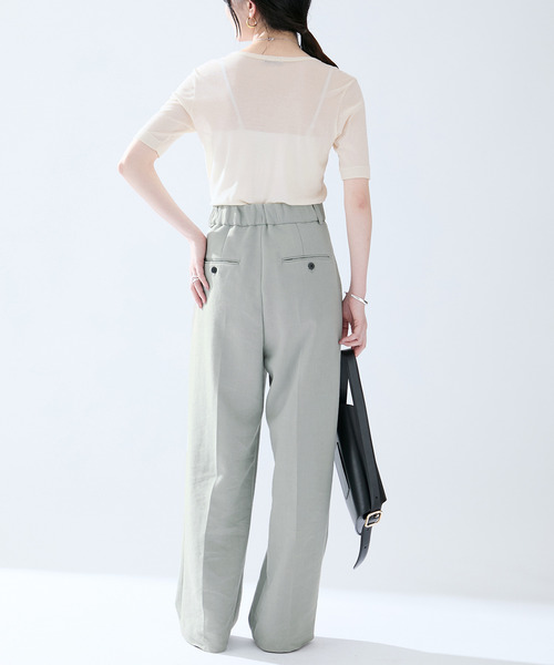 VERMEIL par iena(ヴェルメイユパーイエナ)の「sheer fraise cotton Tee(Tシャツ/カットソー・レディース・アイボリー/ブラウン/ブラック・FREE)」の16枚目の写真