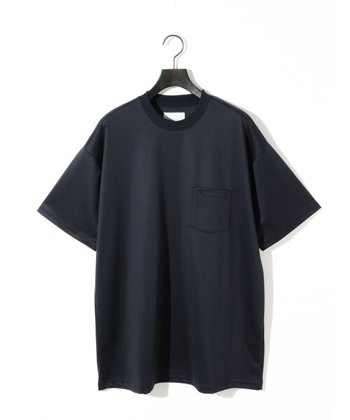 MIDIUMISOLID(ミディウミソリッド)の「MIDIUMISOLID Men’s ベーシックワイドT(Tシャツ/カットソー・メンズ・ネイビー/オフホワイト/ブラック・48)」の4枚目の写真