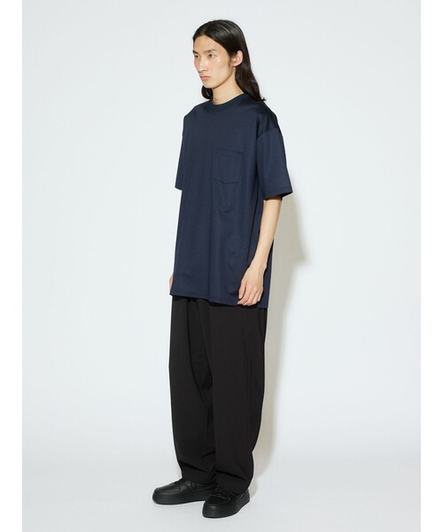 MIDIUMISOLID(ミディウミソリッド)の「MIDIUMISOLID Men’s ベーシックワイドT(Tシャツ/カットソー・メンズ・ネイビー/オフホワイト/ブラック・48)」の12枚目の写真