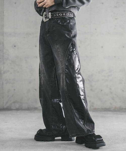 デニム・ジーパン WOODY CLAM west VTG wide denim PT WOODY CLAM west VTG wide denim PT (デニム・ジーパン