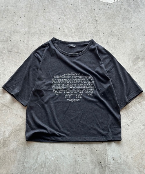 MandO（エムオー）（エムオー）の「【MandO】ドッグロゴウォッシュTシャツ（Tシャツ/カットソー・メンズ・ブラック/チャコールグレー/ベージュ・MEDIUM/LARGE）」の10枚目の写真