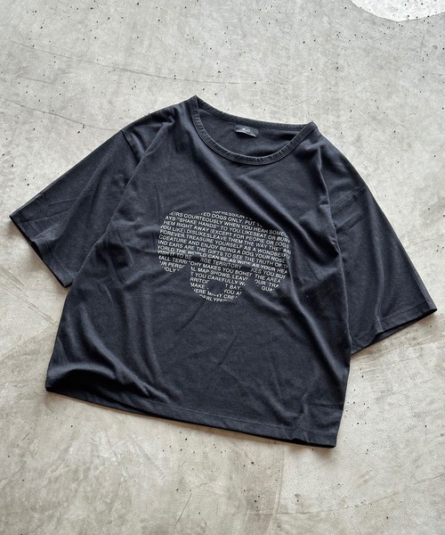 MandO（エムオー）（エムオー）の「【MandO】ドッグロゴウォッシュTシャツ（Tシャツ/カットソー・メンズ・ブラック/チャコールグレー/ベージュ・MEDIUM/LARGE）」の11枚目の写真