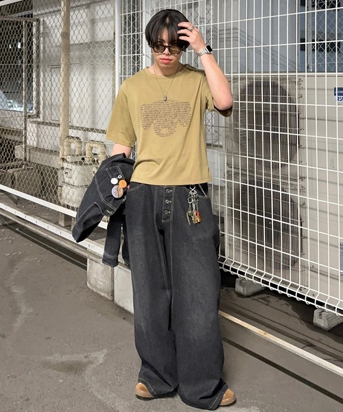 MandO（エムオー）（エムオー）の「【MandO】ドッグロゴウォッシュTシャツ（Tシャツ/カットソー・メンズ・ブラック/チャコールグレー/ベージュ・MEDIUM/LARGE）」の21枚目の写真