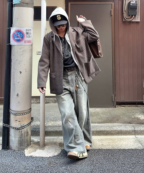 MandO（エムオー）（エムオー）の「【MandO】ドッグロゴウォッシュTシャツ（Tシャツ/カットソー・メンズ・ブラック/チャコールグレー/ベージュ・MEDIUM/LARGE）」の8枚目の写真