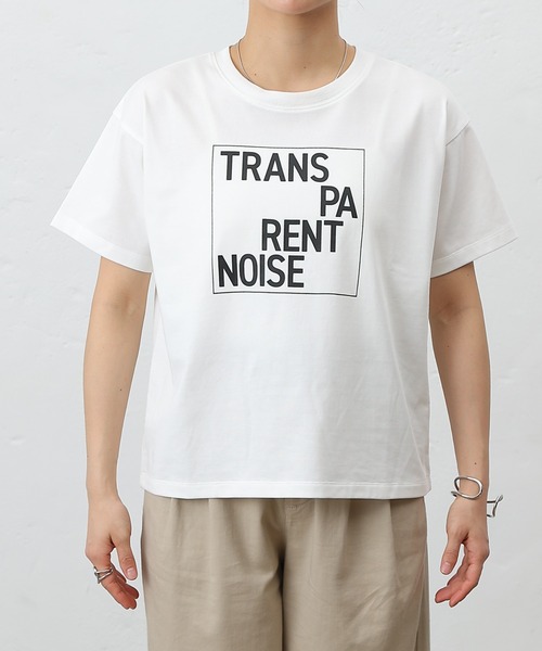 COLONY 2139(コロニートゥーワンスリーナイン)の「TRANSPAプリントTシャツ(Tシャツ/カットソー・レディース・ブラック/オフホワイト/ホワイト系その他・FREE)」の4枚目の写真