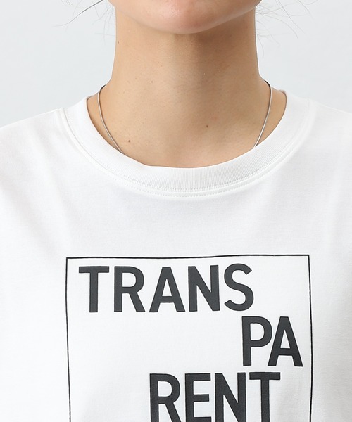 COLONY 2139(コロニートゥーワンスリーナイン)の「TRANSPAプリントTシャツ(Tシャツ/カットソー・レディース・ブラック/オフホワイト/ホワイト系その他・FREE)」の7枚目の写真