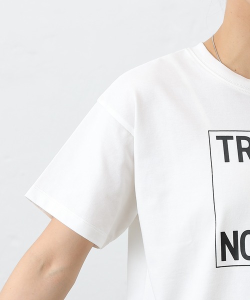 COLONY 2139(コロニートゥーワンスリーナイン)の「TRANSPAプリントTシャツ(Tシャツ/カットソー・レディース・ブラック/オフホワイト/ホワイト系その他・FREE)」の10枚目の写真
