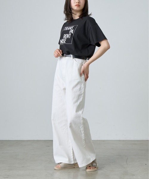 COLONY 2139(コロニートゥーワンスリーナイン)の「TRANSPAプリントTシャツ(Tシャツ/カットソー・レディース・ブラック/オフホワイト/ホワイト系その他・FREE)」の18枚目の写真