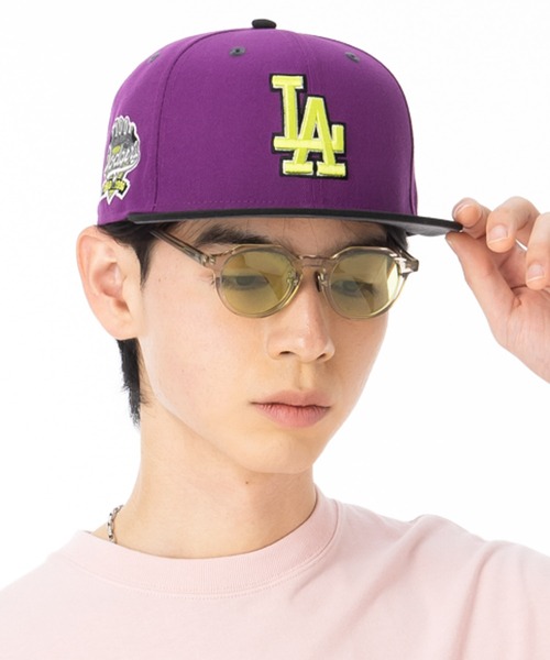 NEW ERA（ニューエラ）の「ニューエラキャップ 59FIFTY LAロサンゼルスドジャース ONSPOTZ別注（キャップ・メンズ・パープル・7 1/4/7 3/8/7 1/2/7 5/8/7 3/4/7 1/8/7 7/8/8）」の2枚目の写真