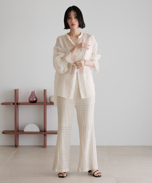 LOWRYS FARM（ローリーズファーム）の「シアーバックスリットシャツ