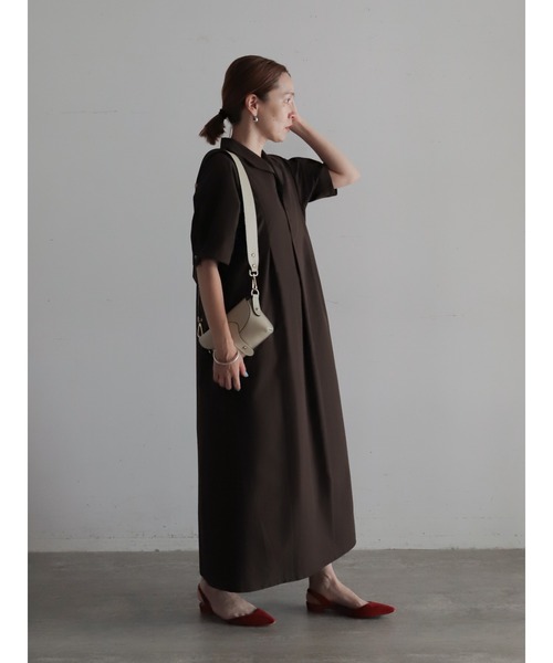 Spick&Span シアサッカーフレアワンピース 36 Spick & Span（スピックアンドスパン）の「シアサッカーフレア