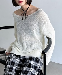 PAGEBOY | リネンタッチシアーニットプルオーバー(ニット/セーター)