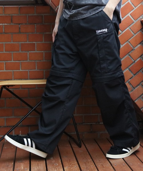 THRASHER(スラッシャー)の「THRASHER TCウェザー2WAYヘリクルーパンツ(カーゴパンツ・メンズ・グリーン/ブラック/グレー系その他・SMALL/MEDIUM/X-LARGE/LARGE)」の2枚目の写真