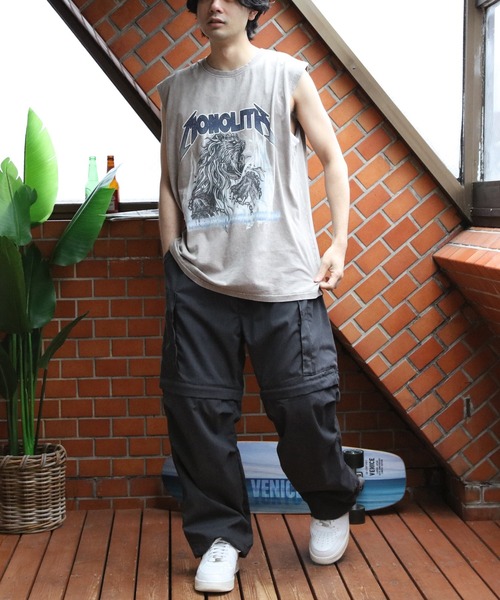 THRASHER(スラッシャー)の「THRASHER TCウェザー2WAYヘリクルーパンツ(カーゴパンツ・メンズ・グリーン/ブラック/グレー系その他・SMALL/MEDIUM/X-LARGE/LARGE)」の7枚目の写真