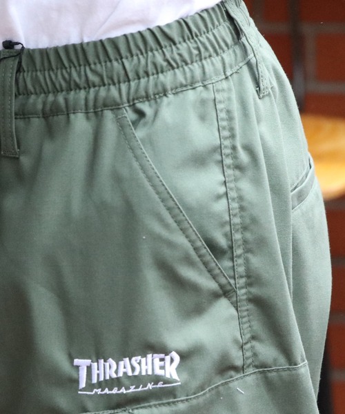 THRASHER(スラッシャー)の「THRASHER TCウェザー2WAYヘリクルーパンツ(カーゴパンツ・メンズ・グリーン/ブラック/グレー系その他・SMALL/MEDIUM/X-LARGE/LARGE)」の6枚目の写真