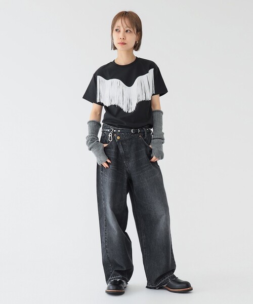 別注】Lee × maturely / デニム アシメ パンツ（デニムパンツ