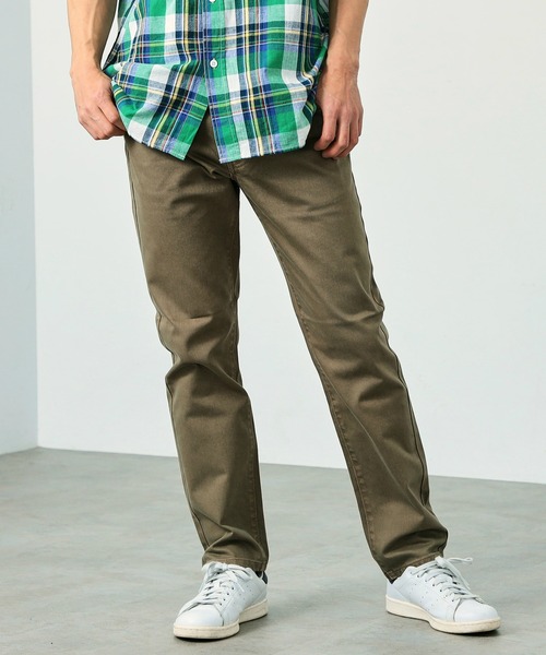 EDWIN(エドウィン)の「EDWIN エドウィン ロンドンスリム ジーンズ デニムパンツ ストレッチ(デニムパンツ・メンズ・ホワイト/オリーブ/レッド/インディゴブルー/ブルー/ブラック/ライトインディゴブルー/マスタード・32/30/28/34)」の3枚目の写真