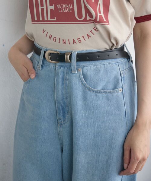 casita(RETRO GIRL)（カシータ）の「フェイクレザーベルト（ベルト・レディース・ブラウン/ブラック/レオパード・ONE SIZE）」の2枚目の写真