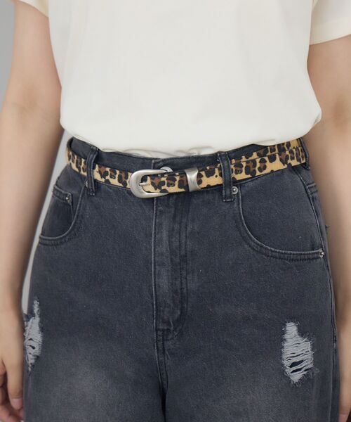 casita(RETRO GIRL)（カシータ）の「フェイクレザーベルト（ベルト・レディース・ブラウン/ブラック/レオパード・ONE SIZE）」の11枚目の写真