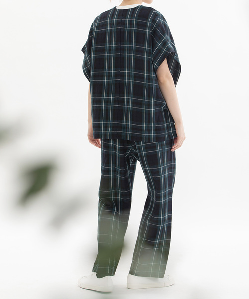 nop de nod（ノップドゥノッド）の「リネンレーヨンストレートイージーパンツ（その他パンツ・レディース・ブラック/スミクロ/ネイビー・M）」の5枚目の写真