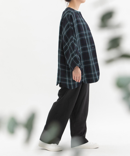 nop de nod（ノップドゥノッド）の「リネンレーヨンストレートイージーパンツ（その他パンツ・レディース・ブラック/スミクロ/ネイビー・M）」の22枚目の写真