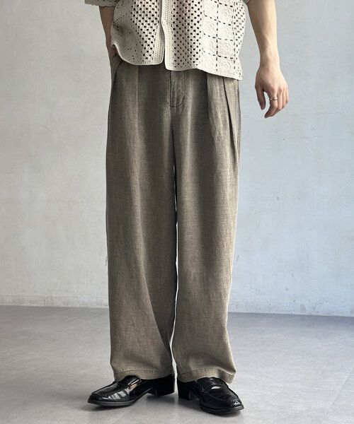 CPCM（シーピーシーエム）の「ピグメントリネン混トラウザーパンツ（その他パンツ・レディース・モカ/ネイビー/ブラック・MEDIUM/LARGE）」の18枚目の写真