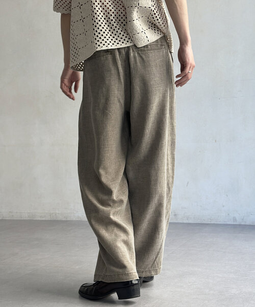 CPCM（シーピーシーエム）の「ピグメントリネン混トラウザーパンツ（その他パンツ・レディース・モカ/ネイビー/ブラック・MEDIUM/LARGE）」の21枚目の写真