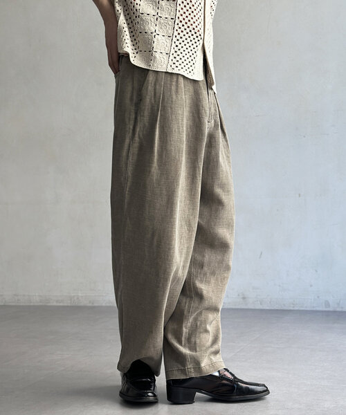CPCM（シーピーシーエム）の「ピグメントリネン混トラウザーパンツ（その他パンツ・レディース・モカ/ネイビー/ブラック・MEDIUM/LARGE）」の22枚目の写真