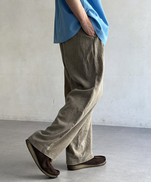 ピグメントリネン混トラウザーパンツ（その他パンツ）｜CPCM（シーピー