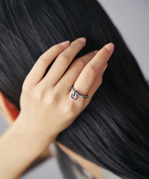 Jouete（ジュエッテ）の「[ジェンダレス] リング サークルリング（リング・レディース・ブラック系その他・11号/9号/13号/15号）」の5枚目の写真