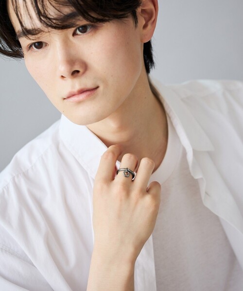 Jouete（ジュエッテ）の「[ジェンダレス] リング サークルリング（リング・レディース・ブラック系その他・11号/9号/13号/15号）」の6枚目の写真